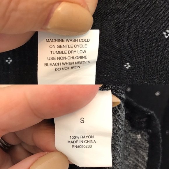 PS Erin Wasson Black/White Print Romper Pockets S - Picture 7 of 8